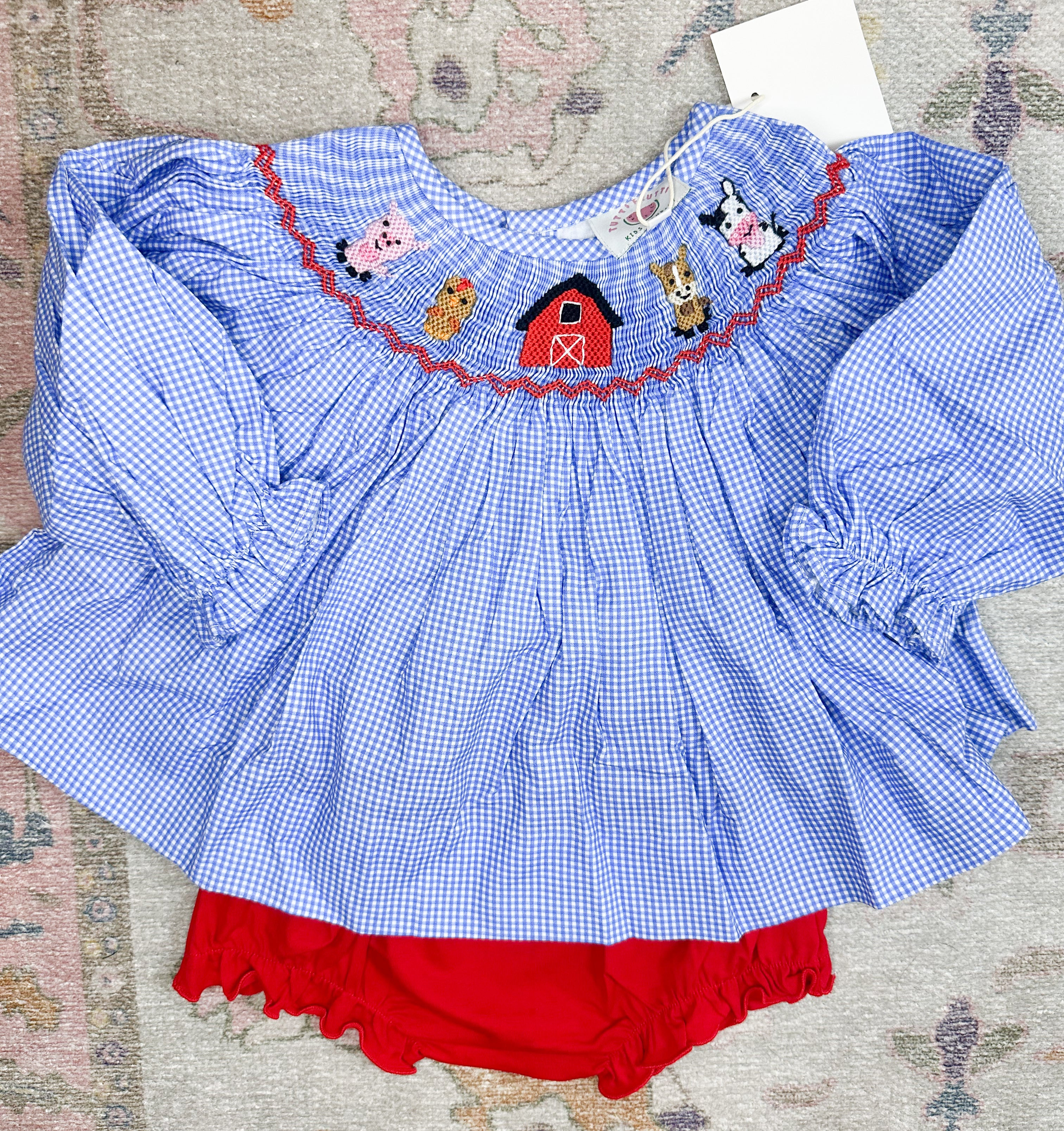 Winter Farm Bloomer/Dress | Tutti Frutti Kids Co