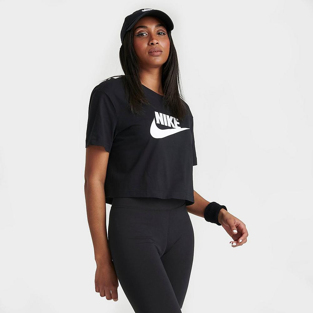 Women's Nike Sportswear Essential Cropped T-Shirt | Finish Line (US)