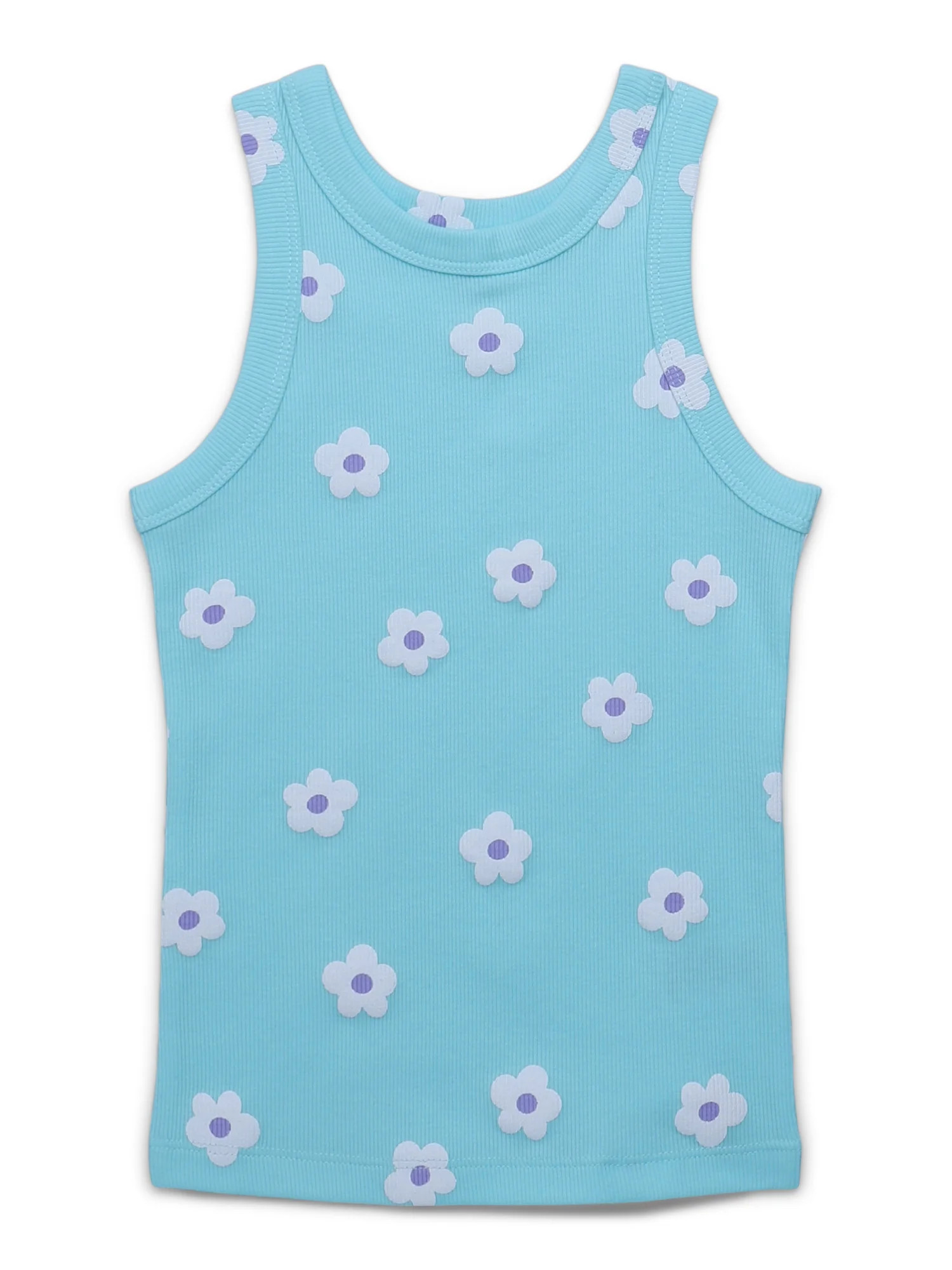 Wonder Nation Girls Kid Tough Ribbed Tank Top, Sizes 4-18 & Plus | Walmart (US)