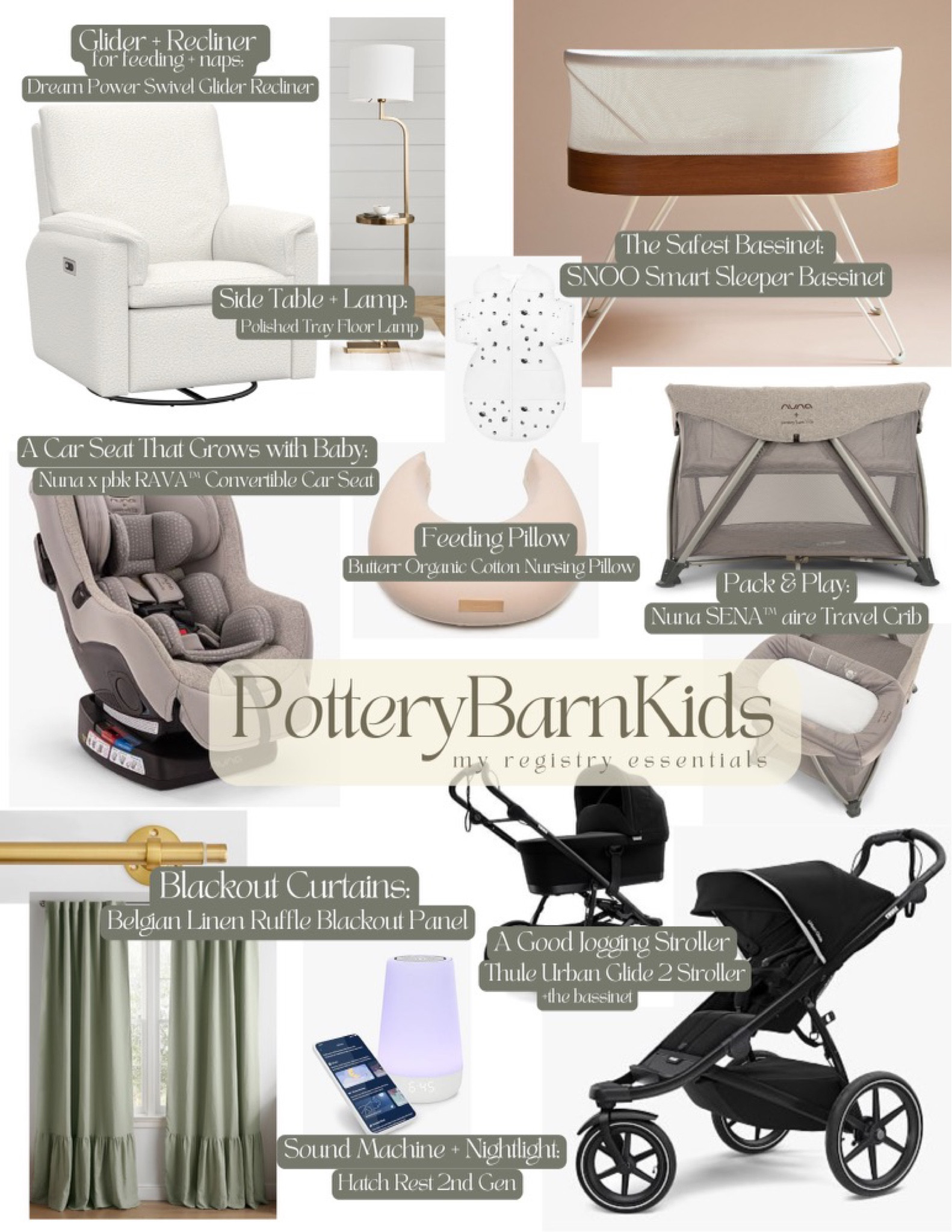 Pottery Barn Kids has seriously everything we could’ve ever needed for baby girl as we get ready for her arrival! 

These are some of our prep items that we can’t wait to use with our daughter and really helped her nursery come together🥰 

baby items | baby shower wishlist | pregnancy | maternity | first time mom | nursery items | stroller | nursery furniture | bassinet | car seat | blackout curtains | hatch | crib | nursing chair | 

#LTKbaby #LTKGiftGuide #LTKkids