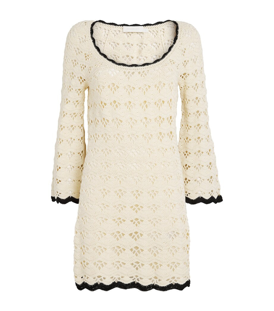 Cotton Crochet Rhiannon Mini Dress | Harrods
