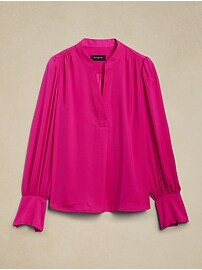 Volume-Sleeve Blouse | Banana Republic Factory