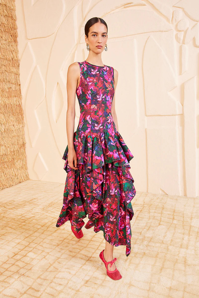 Mural Dress - Hibiscus | Ulla Johnson