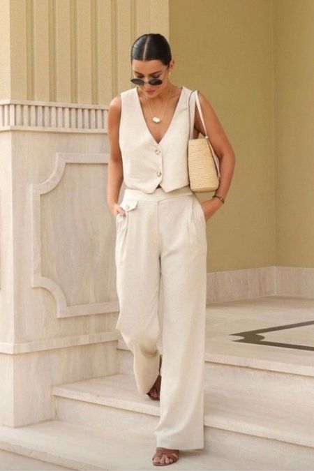 Women’s Linen Vest Set, Summer Outfit

#LTKtravel #LTKFind #LTKstyletip