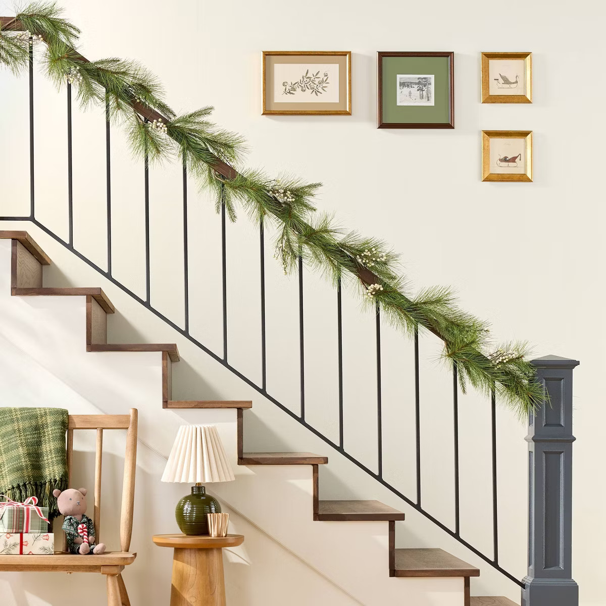 Faux Needle Pine and Snowberry Christmas Garland - Hearth & Hand™ with Magnolia | Target