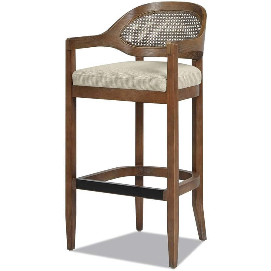 Jennifer Taylor Home Americana Mid-Century Modern 30.5" Cane Back Bar Stool | Amazon (US)
