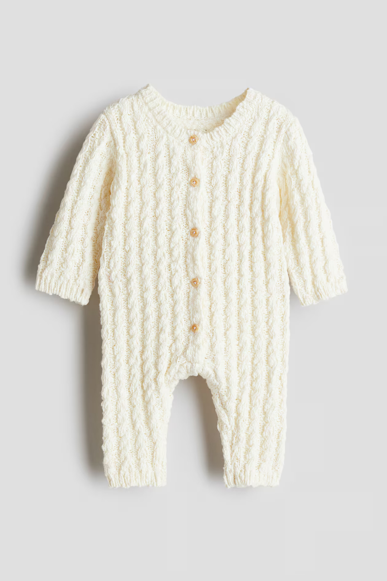 Cotton Bouclé Jumpsuit - Cream - Kids | H&M US | H&M (US + CA)