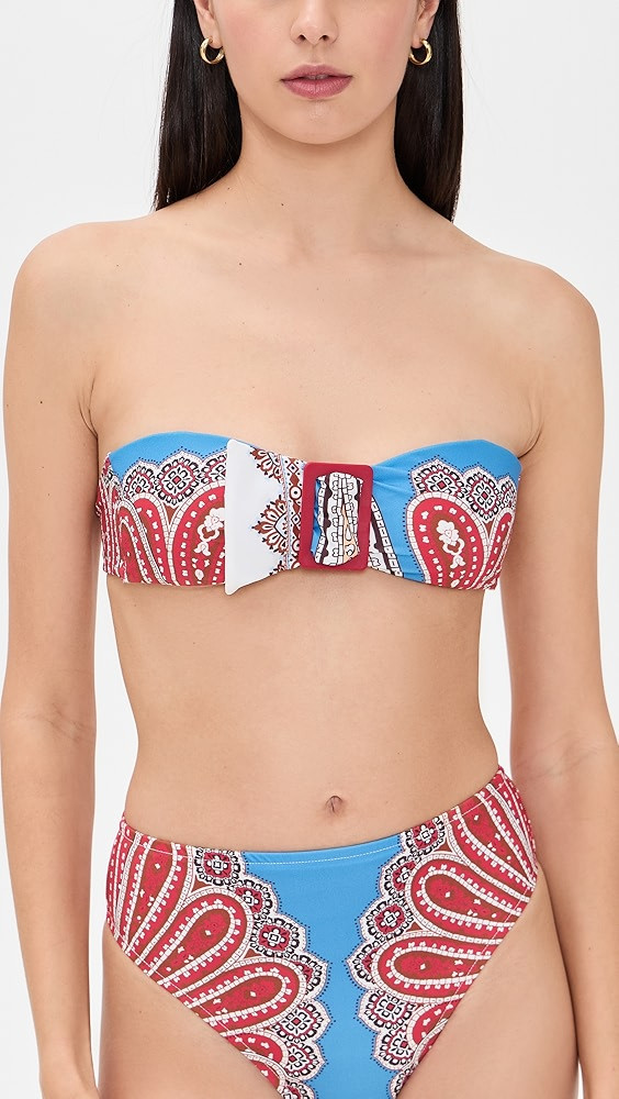 Jandaya Dance Bandeau Bikini Top | Shopbop