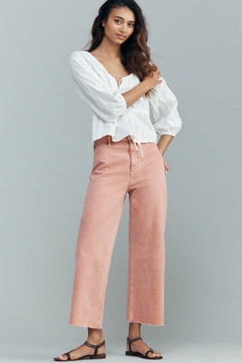 Penny High-Rise Crop Wide-Leg Jeans | Anthropologie (US)