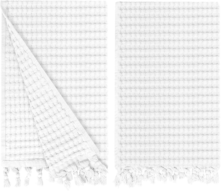 GILDEN TREE Decorative Waffle Hand Towels for Bathroom, 20x35 Large, Quick Drying Fingertip Towel... | Amazon (US)