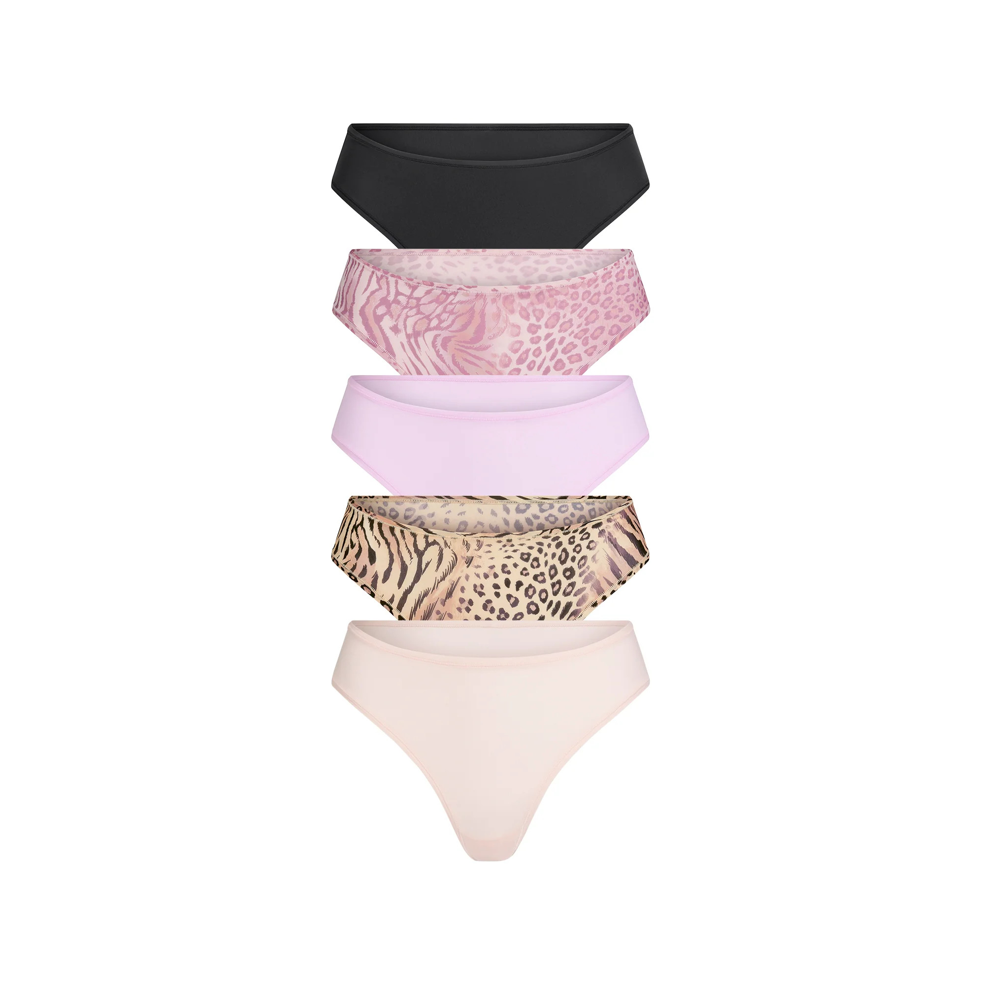 FITS EVERYBODY THONG 5-PACK | SAND BLOOM ANIMAL MULTI | SKIMS | SKIMS (US)