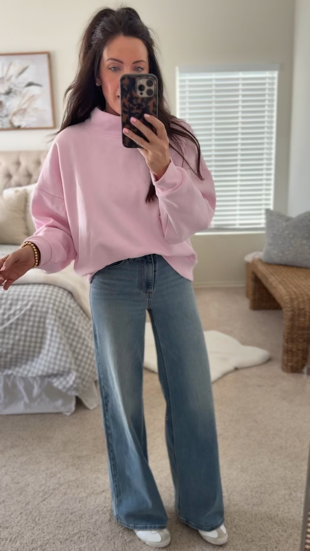 Medium mock neck
Size 4 regular jeans
Target outfit idea 🩷 love this pullover with leggings, joggers & jeans! 

#LTKmomlife #LTKSeasonal #LTKootd