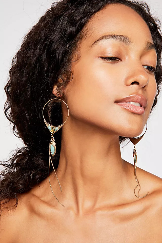 Jaxon Stone Hoop | Free People (Global - UK&FR Excluded)
