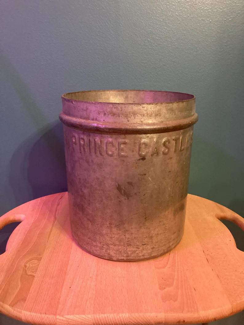 Prince Castle Ice Cream Metal 5 Gallon Container Naperville Restaurant Parlor Antique Galvanized ... | Etsy (Global)