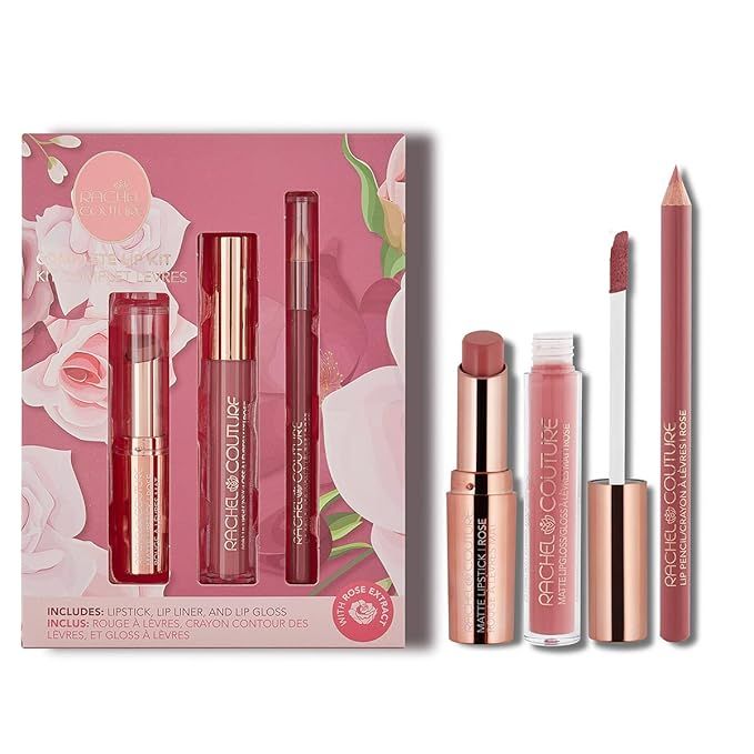 Rachel Couture Complete Lip Kit | Includes Lipstick, Lip Liner & Lip Gloss | Vegan & Cruelty Free... | Amazon (US)
