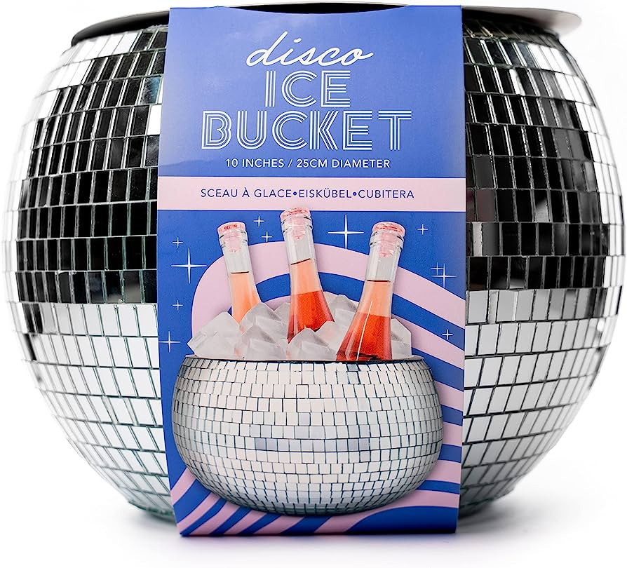 Disco Ice Bucket, Retro Party Accessories, Groovy Barware, Trendy Disco Ball Drinkware | Amazon (US)