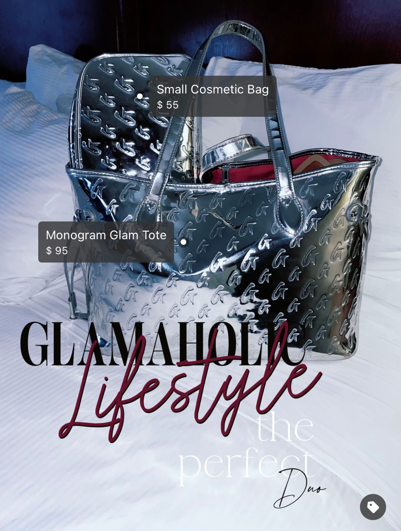 Two words: gift her.

This silver set may be sold out (it went fast!), but the black Monogram Glam Tote is still available—and it’s just as luxe. I also linked a few other glam totes that are perfect for Mother’s Day gifting.

Whether she’s traveling, running errands, or just living her best soft life—this duo makes her feel seen, stylish, and celebrated.

Tote: Under $100. Cosmetic Bag: Still in stock.
Shop now before the rest are gone—Mother’s Day gifting starts here.

#MothersDayGiftGuide #GlamaholicLifestyle #ChicToteBags #GiftIdeasForMom #AffordableLuxury #LTKGiftFinds #TravelTote #OrganizedAndGlam #RichAuntieStyle #SoftLifeEssentials #GiftsUnder100

#LTKItBag #LTKGiftGuide #LTKTravel