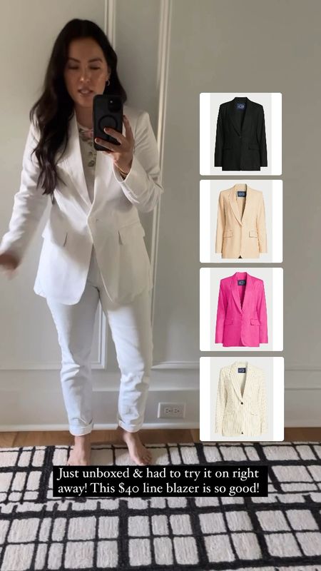 Love this $40 linen blazer!  Size down - I’m in an XS 

#LTKfindsunder50