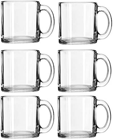 Amazon.com | Libbey Crystal Coffee Mug Warm Beverage Mugs Set of (13 oz) (6): Coffee Cups & Mugs | Amazon (US)