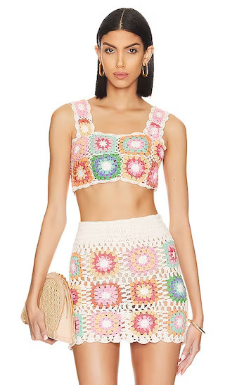 Eliza Top in Desert Sunrise Crochet | Revolve Clothing (Global)