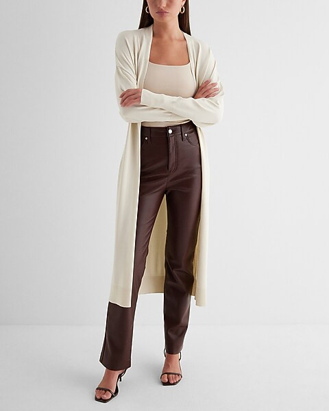 Dolman Sleeve Tie Waist Duster Cardigan | Express