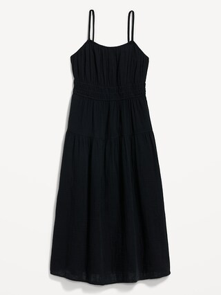 Waist-Defined Smocked Tiered Midi Cami Dress for Women | Old Navy (US)