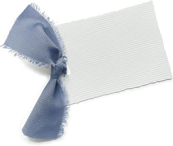 Dinner Place Cards Blue, Dusty Blue Wedding Decor, Paper Place Cards For Table Setting, Table Nam... | Amazon (US)