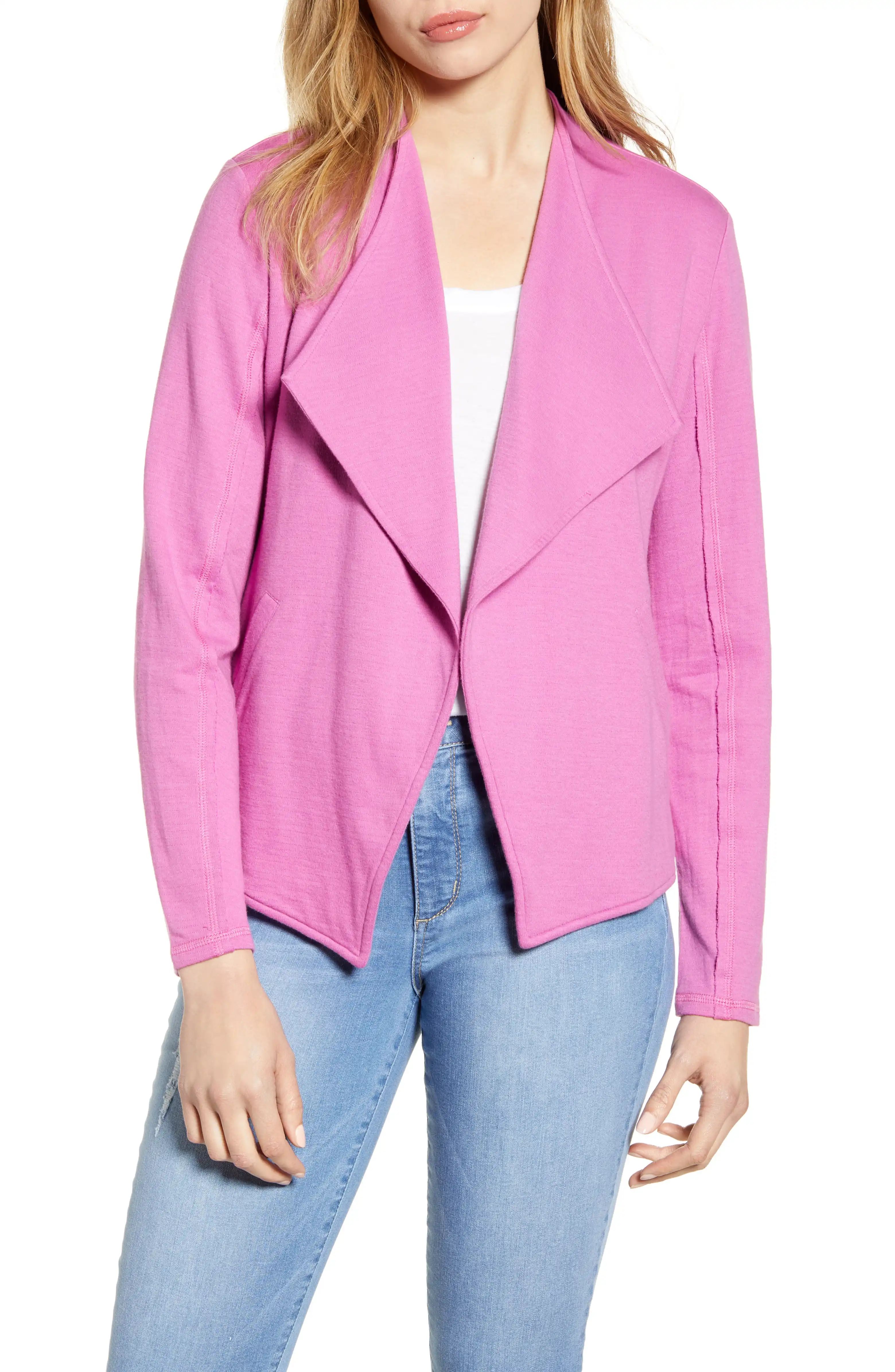 Drape Collar Knit Blazer | Nordstrom