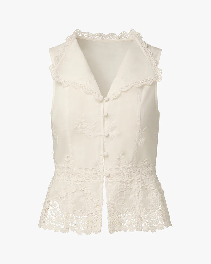 Lace Button Up Top | We Wore What