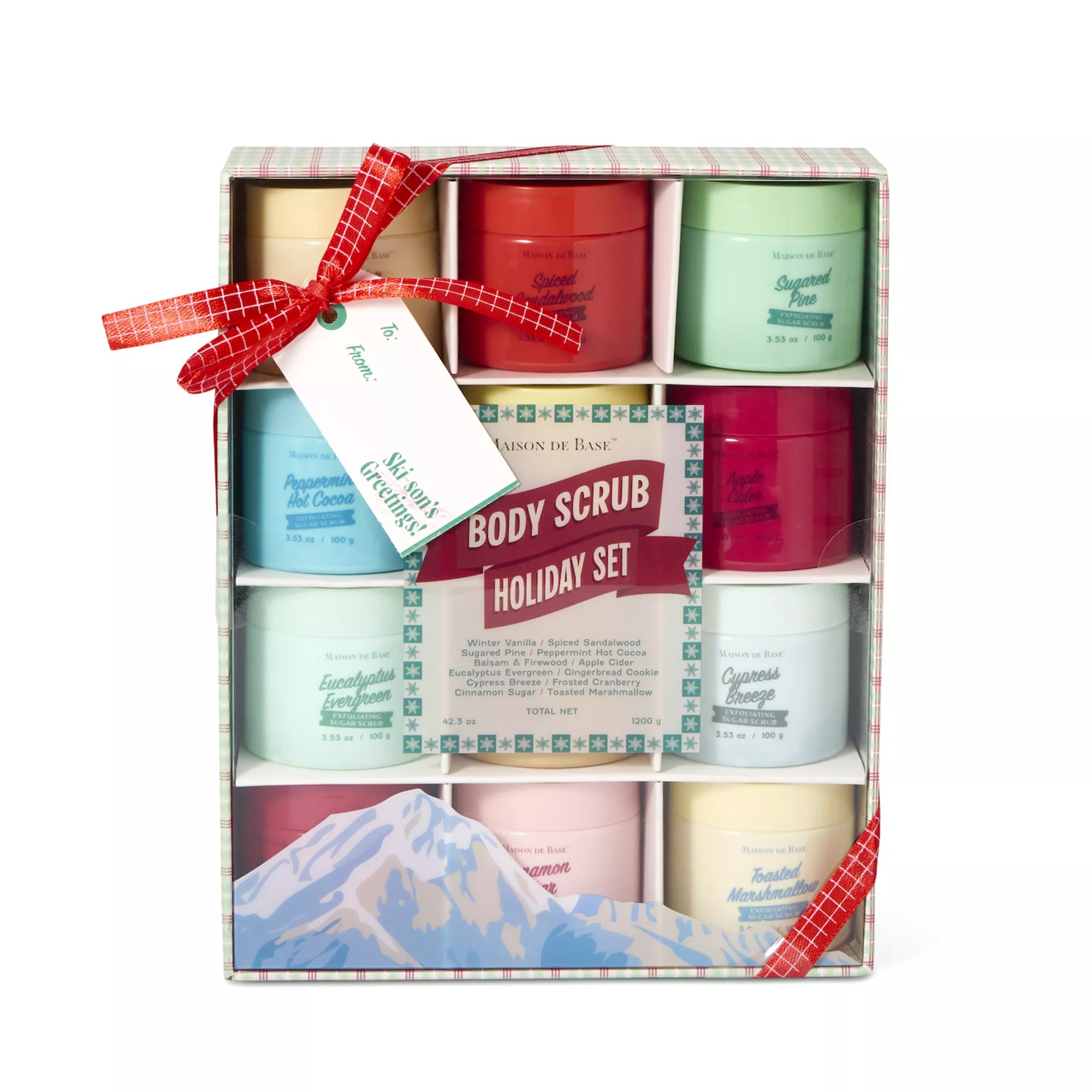 MAISON DE BASE 12-pk. Sugar Body Scrubs Holiday Set | Kohl's
