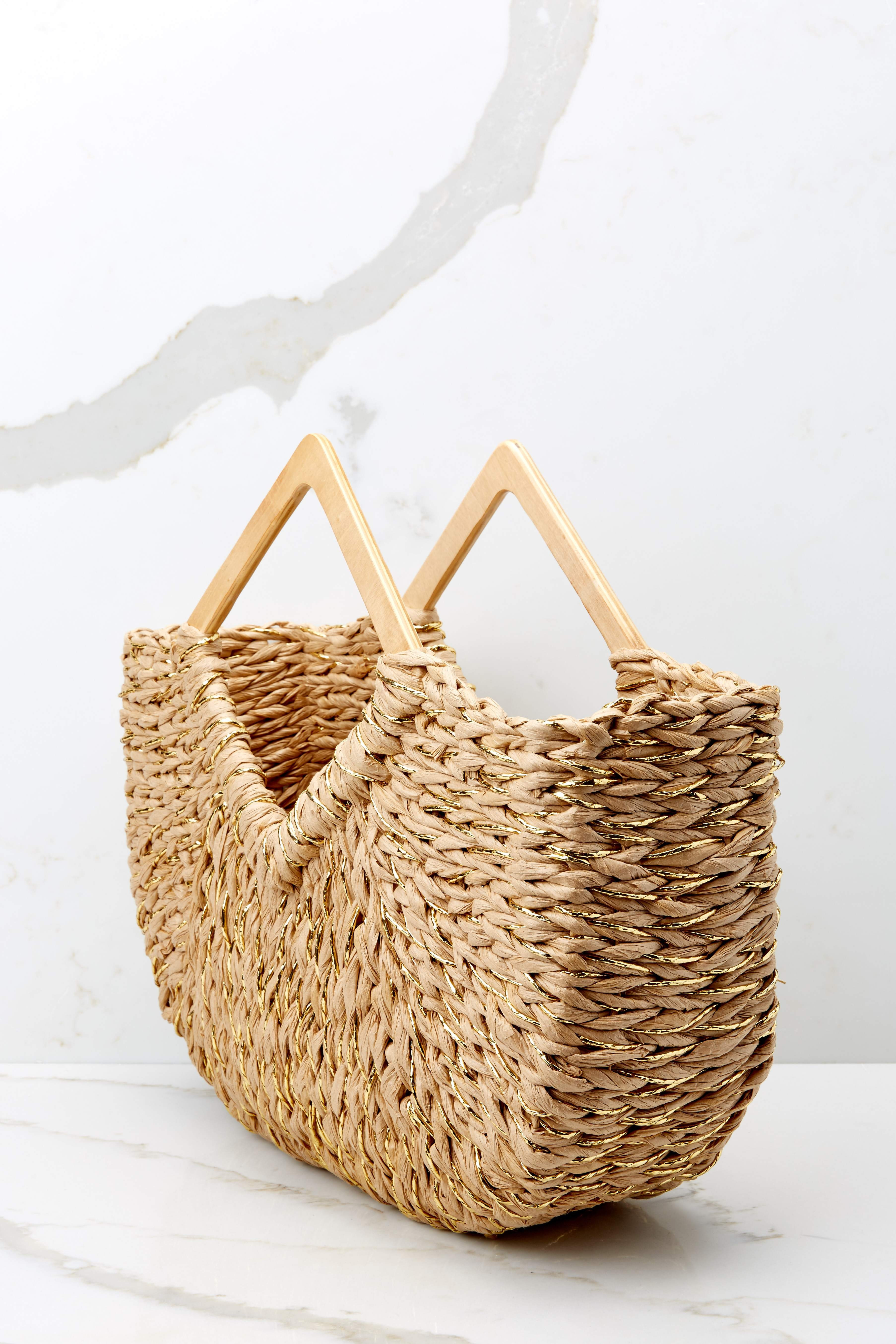 Be There Natural Tan Bag | Red Dress 