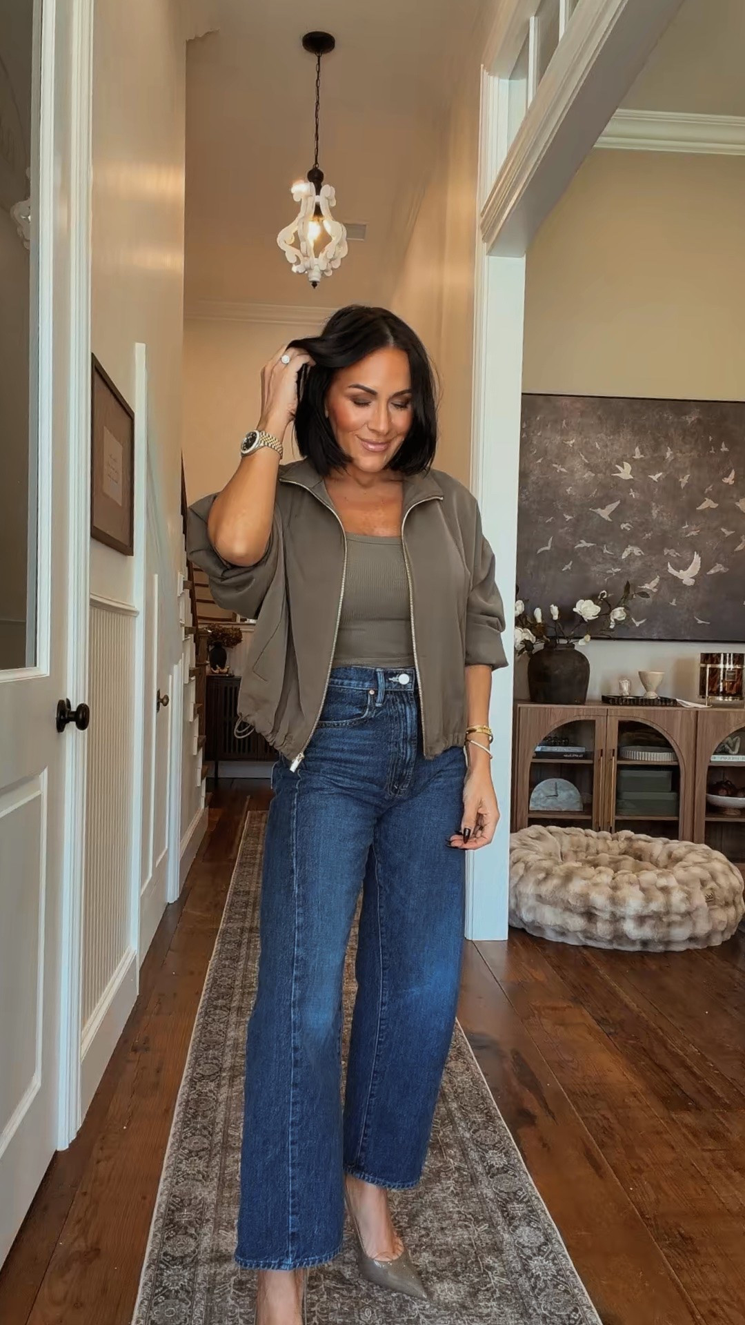 Today’s ootd! 

Jacket is sold out but found this similar style! 

Xs in tank
25 in jeans