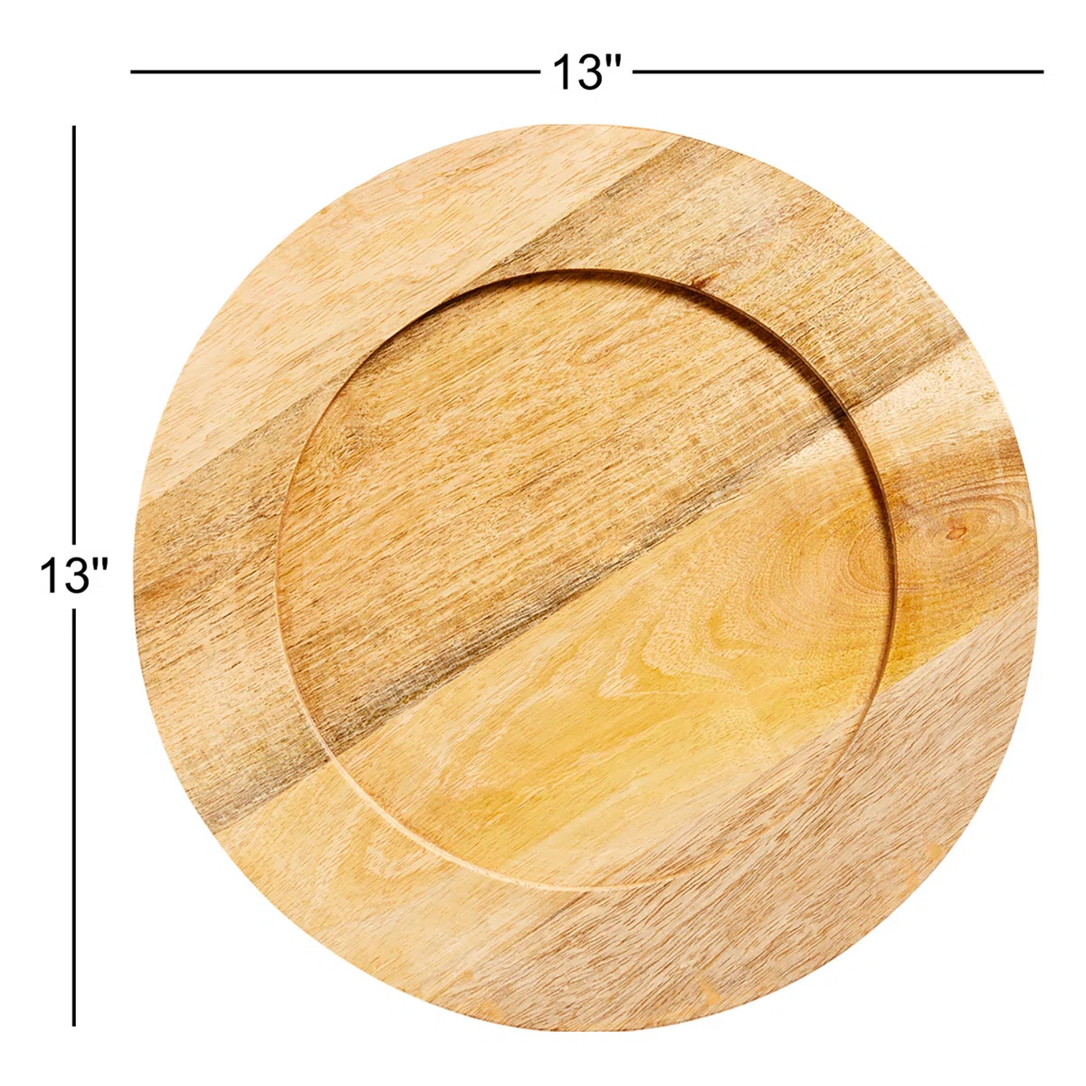 Zadia Wood/Bamboo Charger Plate (Set of 4) | Wayfair North America