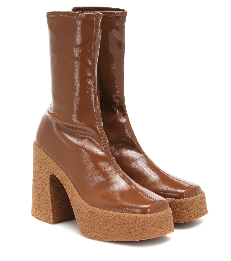 Ankle Boots aus Lacklederimitat | Mytheresa (DACH)