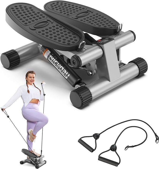 Niceday Steppers for Exercise, Stair Stepper with Resistance Bands, Mini Stepper with 300LBS Load... | Amazon (US)