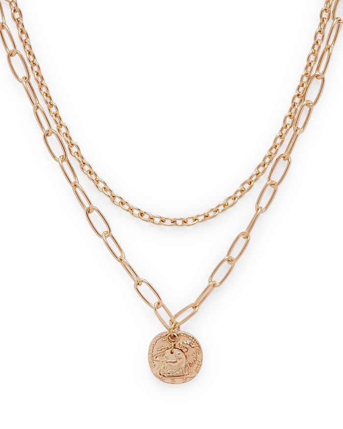 AQUA
            
    
                    
                        Two-Layer Coin Pendant Neckla... | Bloomingdale's (US)