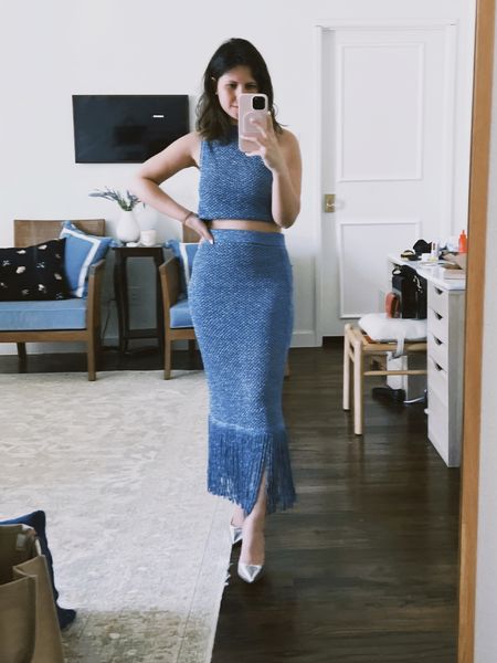 Matching set, mango outfit, Gianvito Rossi, silver heels, metallic heels, silver shoes, date night, spring dinner outfit, mango, petite style 

#LTKshoecrush #LTKunder100