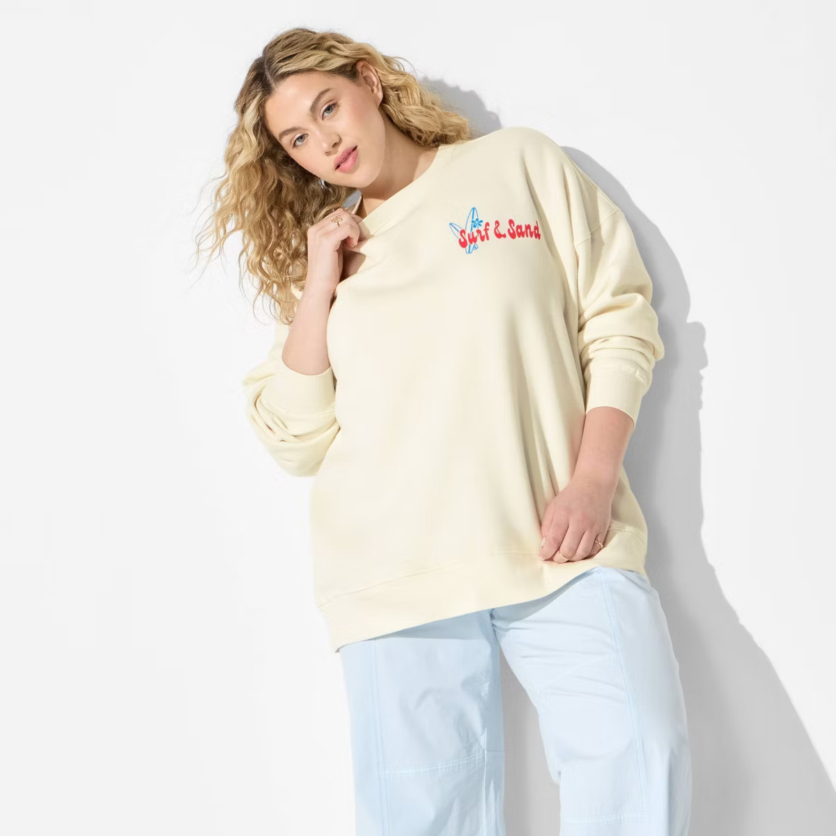 Women's Oversized Graphic Pullover Sweatshirt - Wild Fable™ | Target