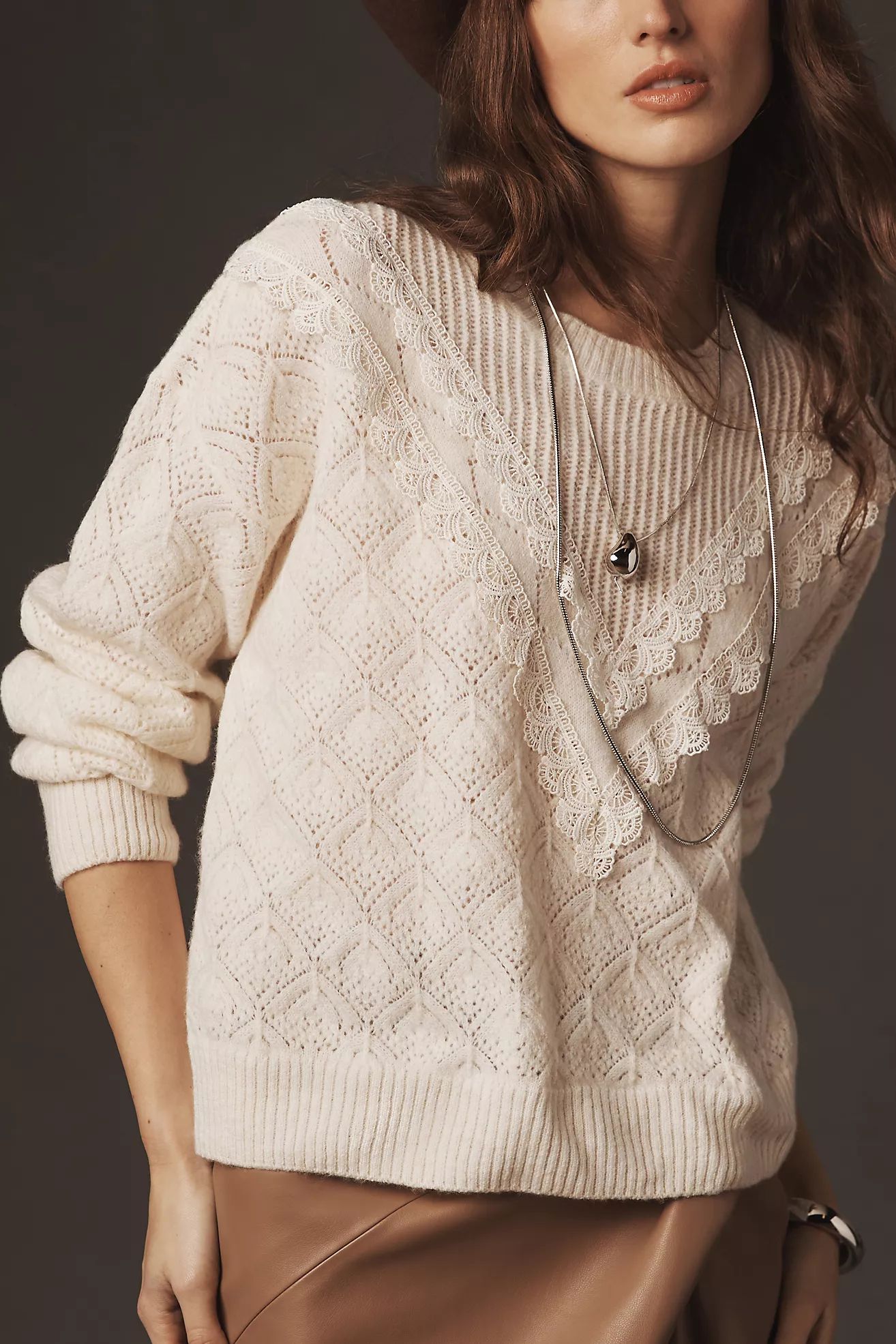 By Anthropologie Pointelle Sweater | Anthropologie (US)