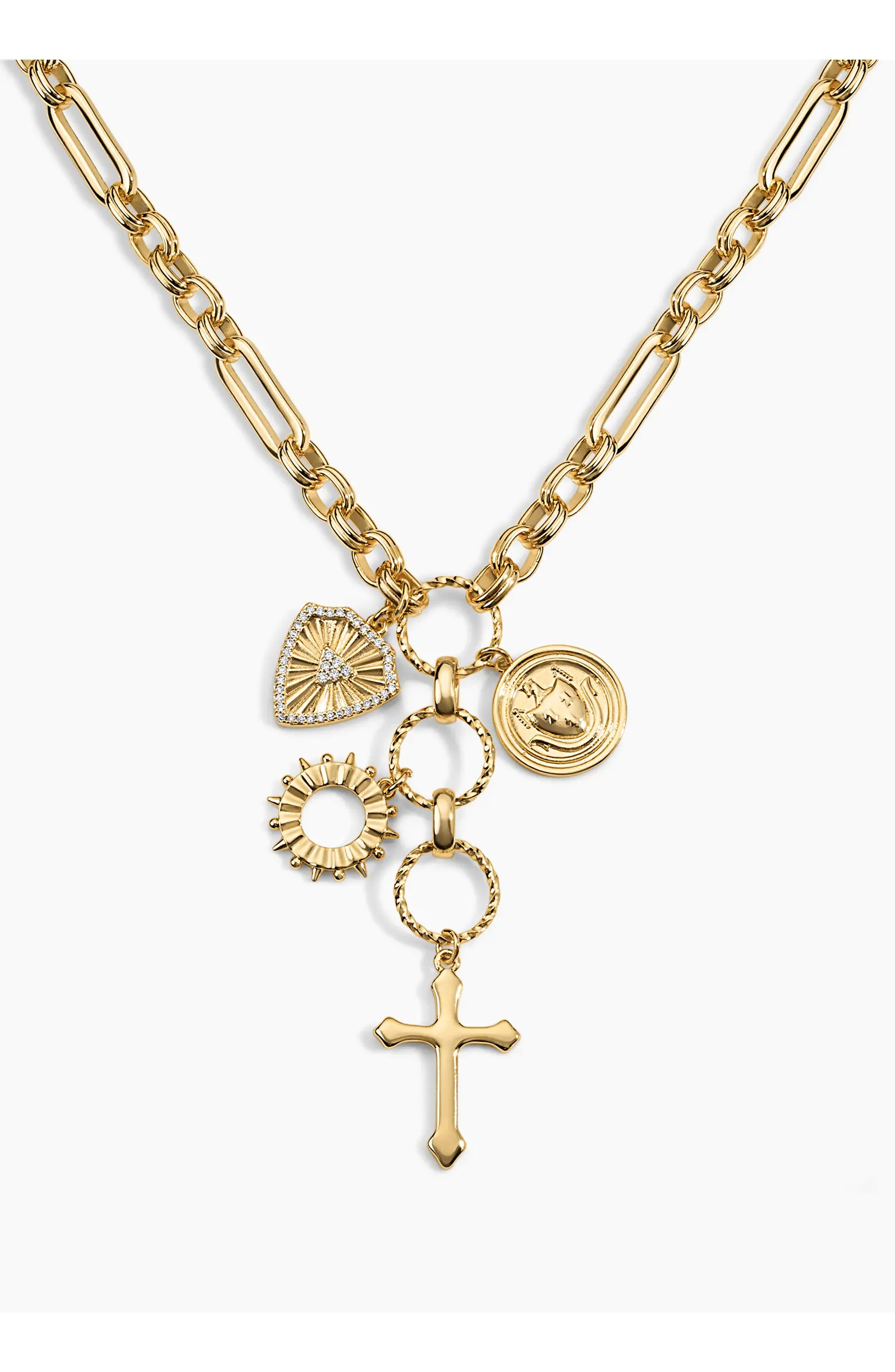 Electric Picks Mason Cross Charm Necklace | Nordstrom | Nordstrom