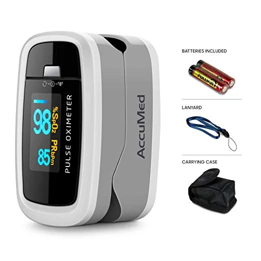 AccuMed CMS-50D1 Finger Pulse Oximeter Blood Oxygen Sensor SpO2 for Sports and Aviation. Portable... | Walmart (US)