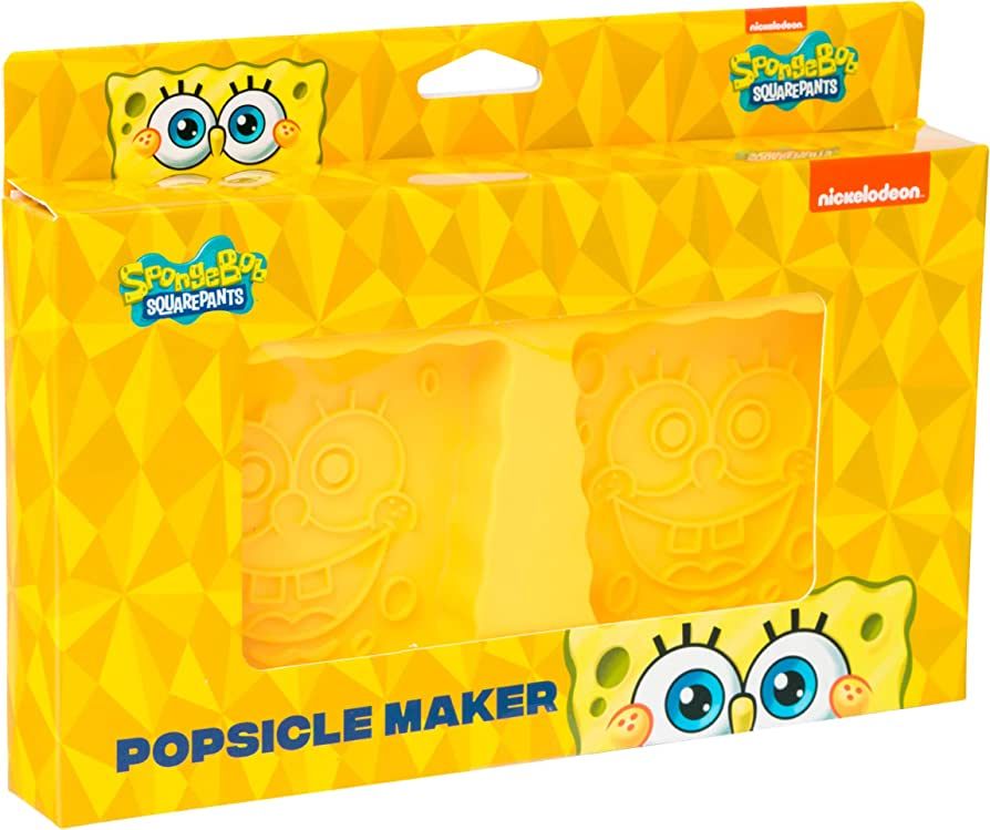 Silver Buffalo Nickelodeon's Spongebob Squarepants 2pc Popsicle Maker Set, Regular, yellow | Amazon (US)