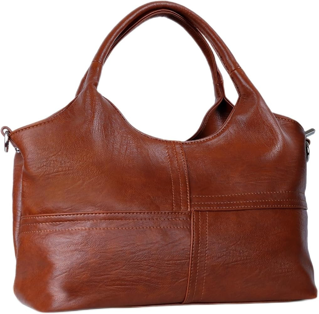 KOGTLA Medium Vegan Leather Purses for Women with Detachable Satchel Strap, Ladies Handbags, Tote... | Amazon (US)