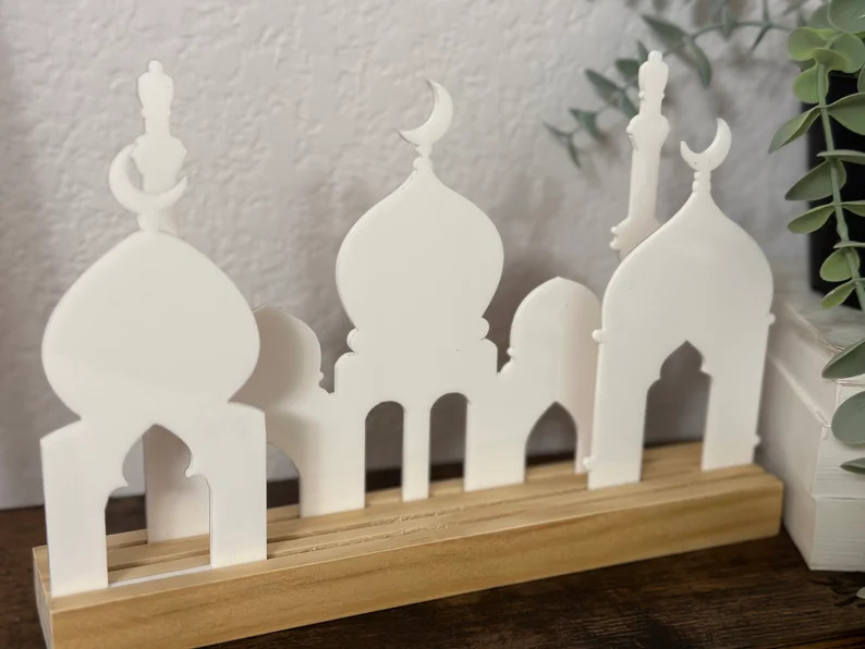 Acrylic Ramadan Sign, Ramadan Decor, Islamic Decor, Eid Decor, Acrylic Sign, Mosque Decor Table T... | Etsy (US)