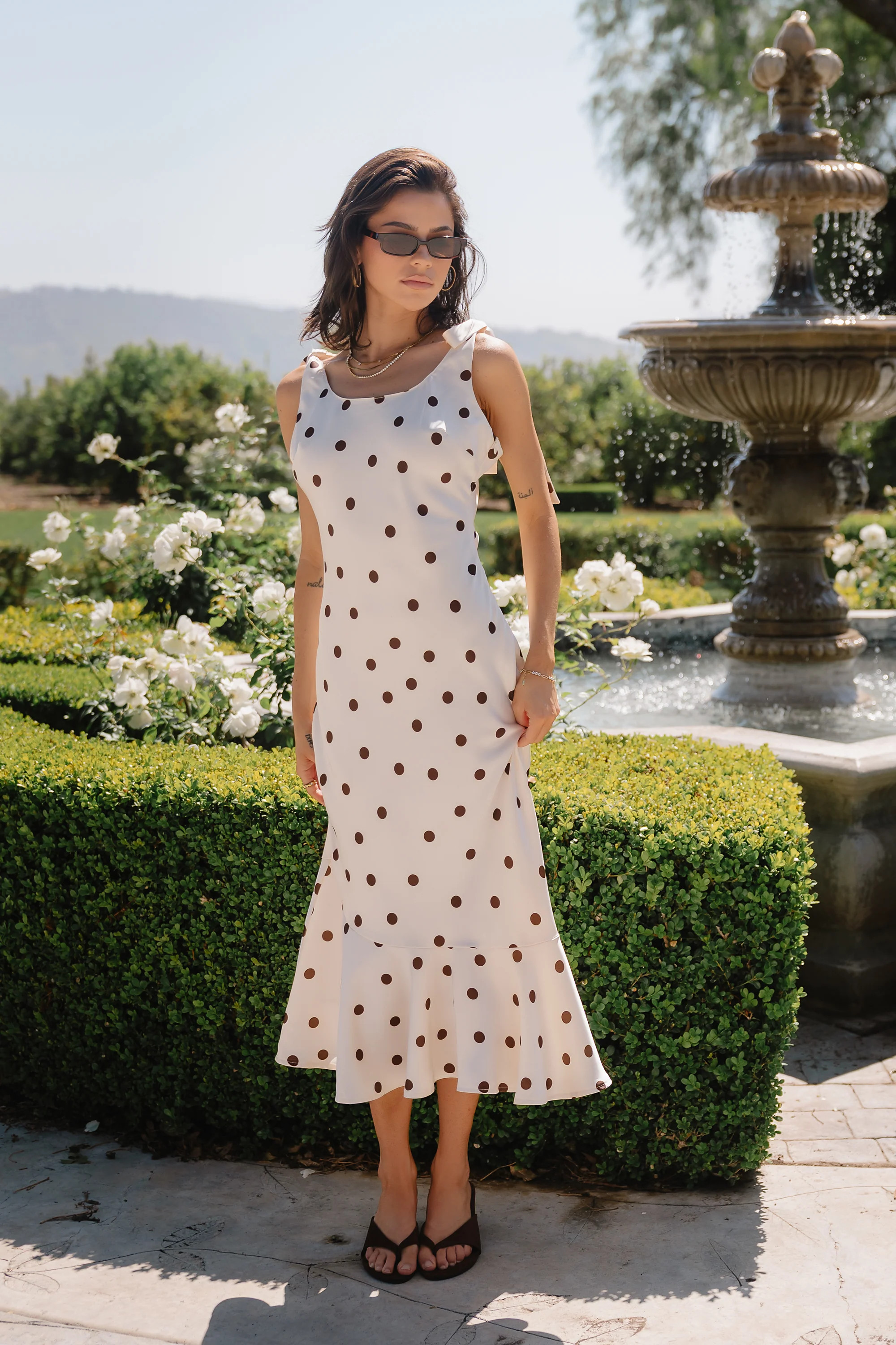 Emerie Polka Dot Maxi Dress | Böhme US