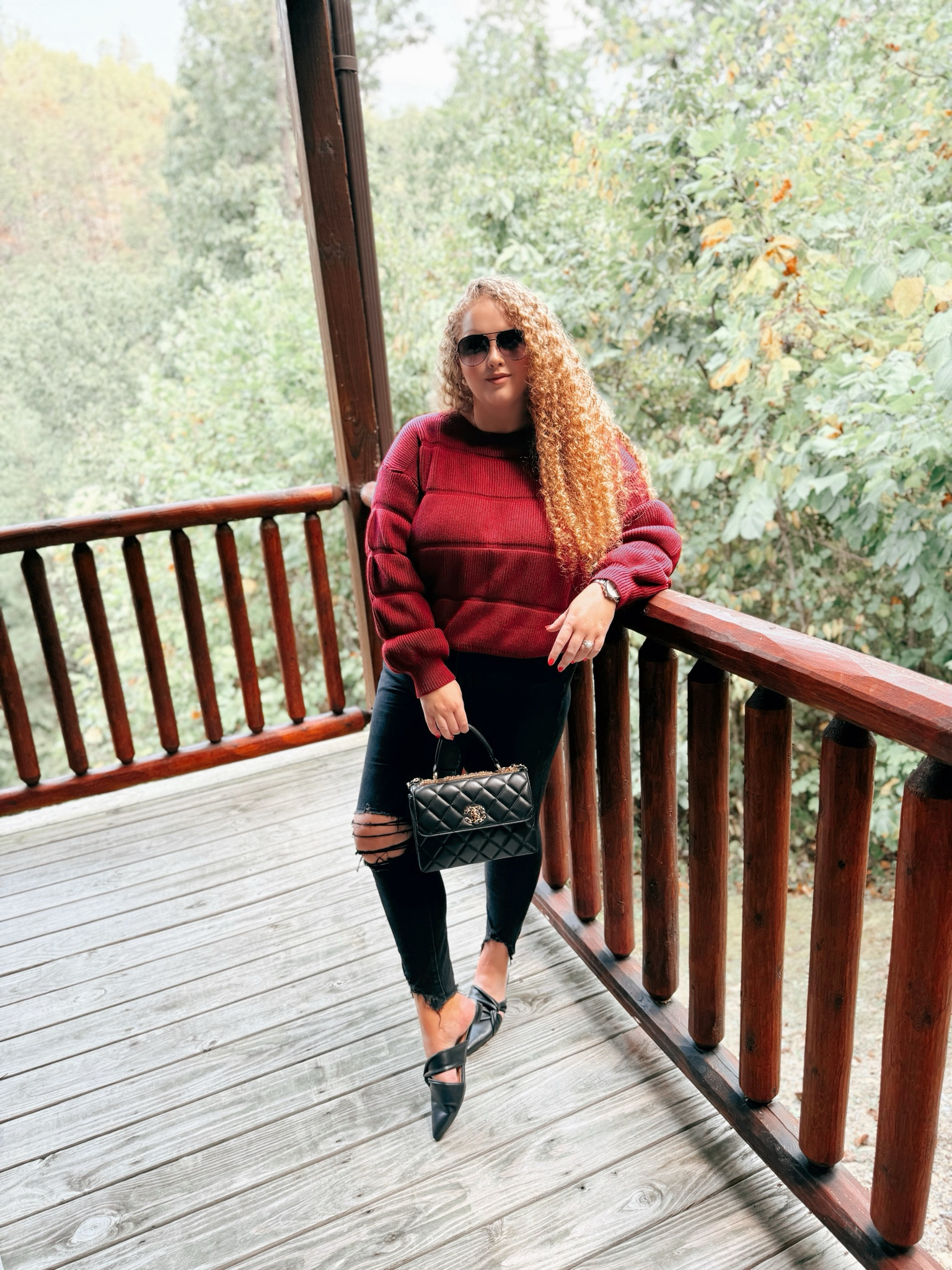 This sweater was made for fall 🍂 amazon sweater | red sweater | amazon fall sweater  | fall sweater | jeans | skinny jeans | curvy jeans | black jeans  | mules | amazon mules   | amazon fashion | amazon finds | amazon look | amazon outfit | fall outfit | fall look | fall fashion | fall finds | fall outfit inspo | fall fashion inspo | fall 2024 | fall trip | fall vacation outfit | fall vacation 

#LTKFallSale #LTKSeasonal #LTKMidsize