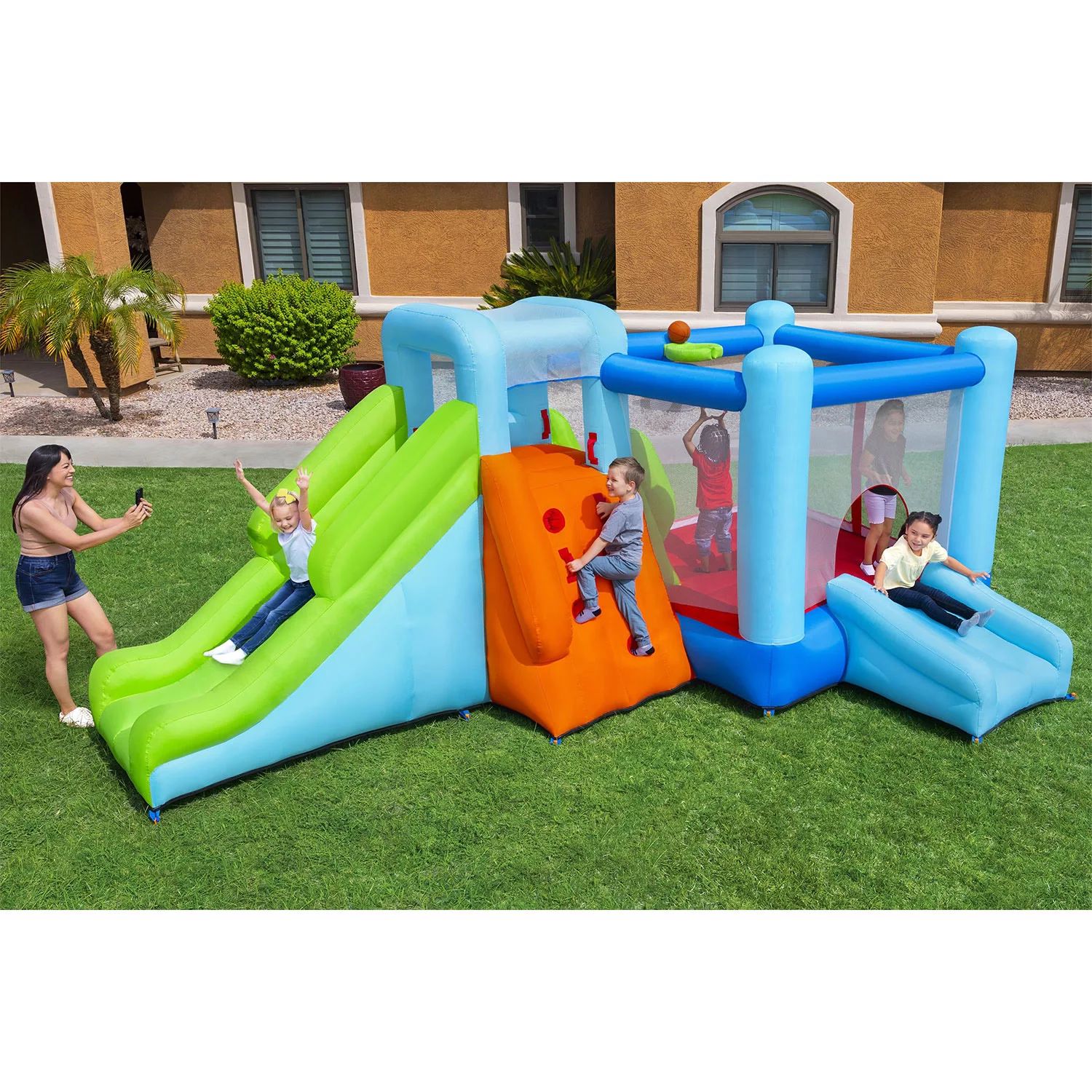 Bestway Jump 'n Climb Kids Inflatable Mega Bounce Park | Sam's Club