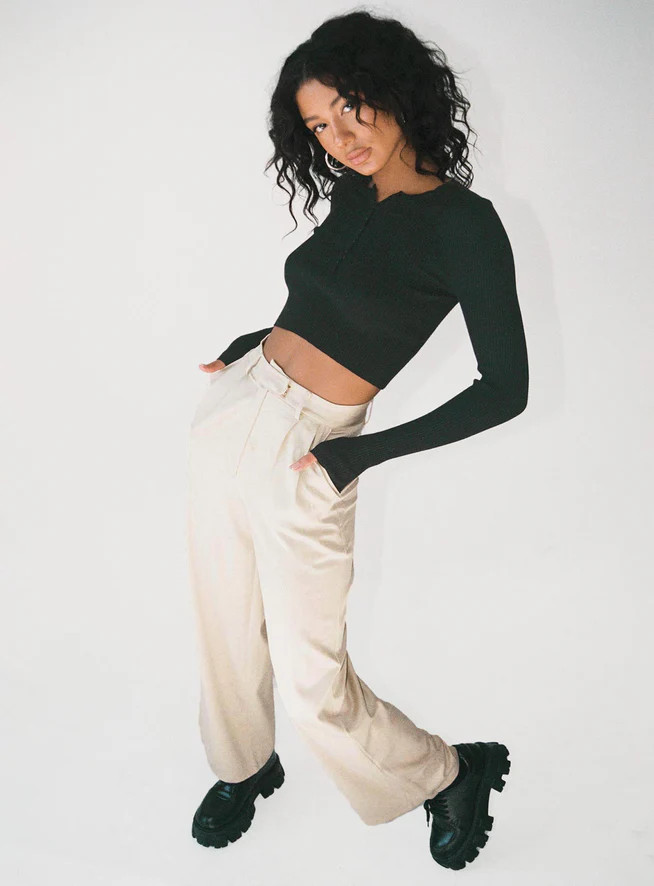 Amalia Pants Beige | Princess Polly US