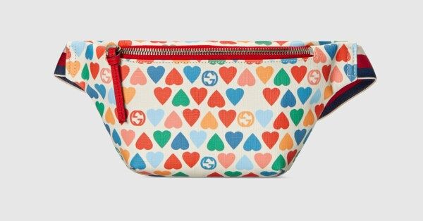Children's G heart print belt bag | Gucci (US)