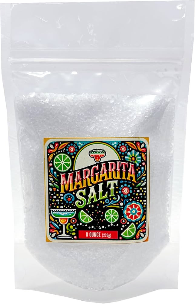 Classic Margarita Salt Cocktail Salt Margarita Salt Rimmer, Glass Rimming Garnish 8 Ounces Reseal... | Amazon (US)